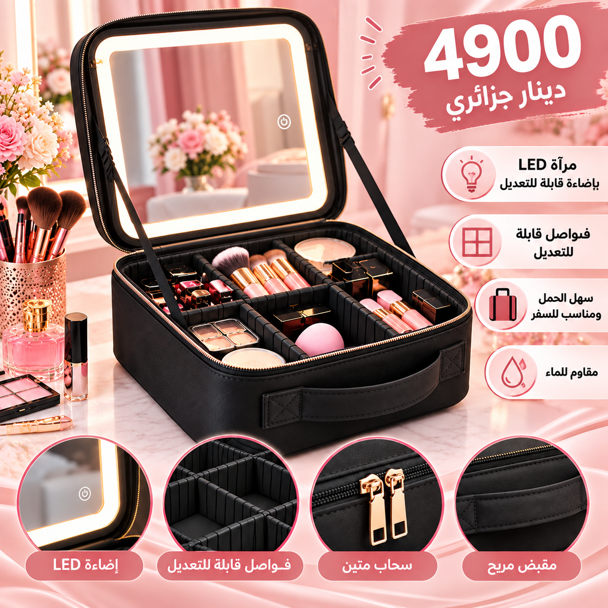 حقيبة تنظيم المكياج